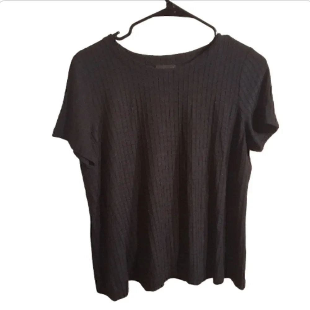 J. Jill black square pattern shirt small